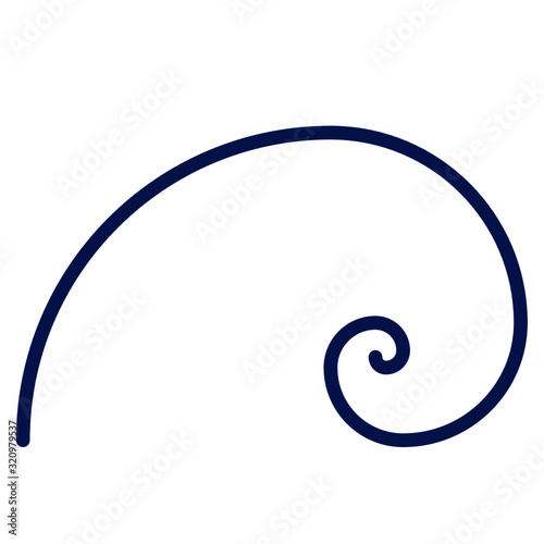 Fibonacci, goldener Schnitt Vector Icon Illustration
