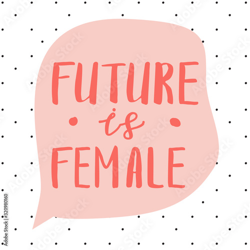 Poster or t-shirt template with feminists quote.