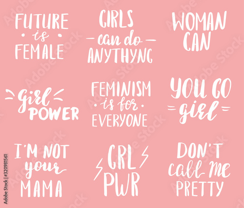 Feminists sayings and quotes collection.
