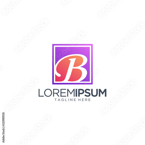 Letter B Logo Vector Template