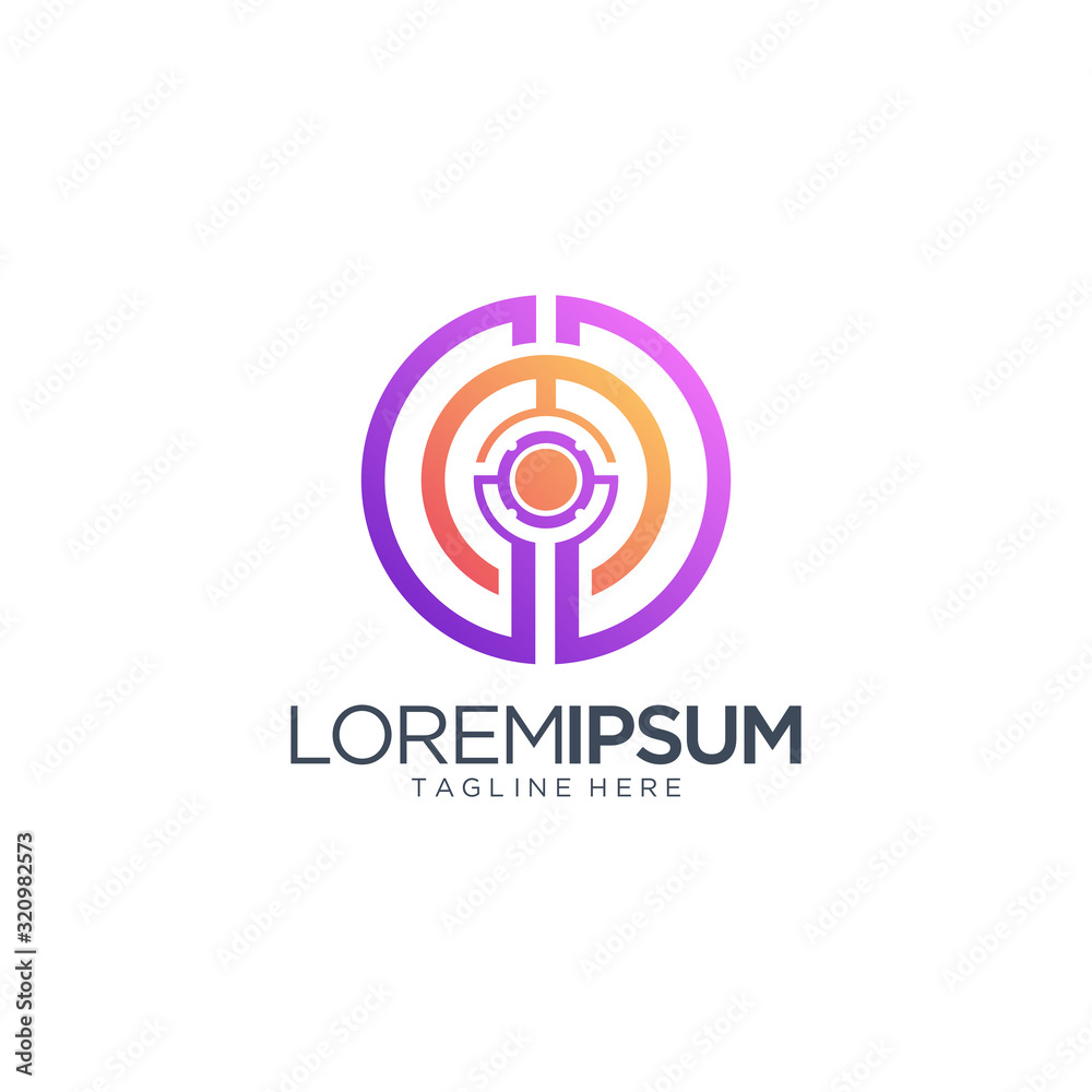 Abstract Circle Logo Vector Template Abstract Circle Logo Vector Template