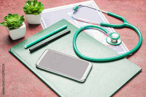 Stethoscope with mobile pho...