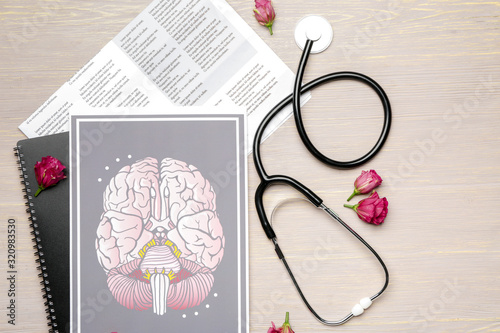 Stethoscope with drawing of...