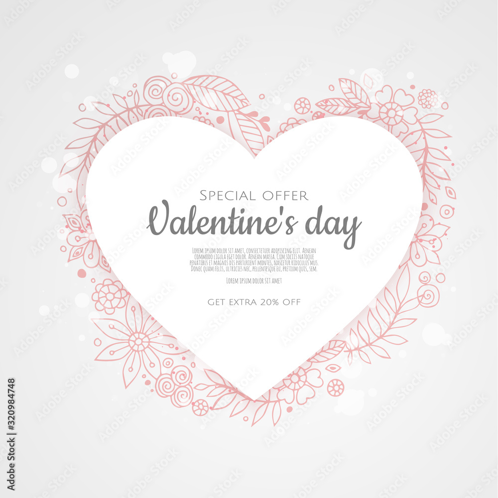 Valentine s day background with hearts. Valentine s day background with hearts