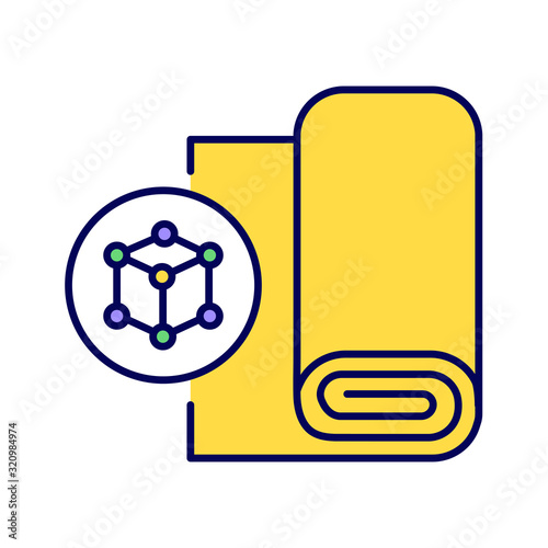High-tech synthetics color line icon. Clothes made from raw materials such as petroleum. Pictogram for web page, mobile app, promo. UI UX GUI design element. Editable stroke.