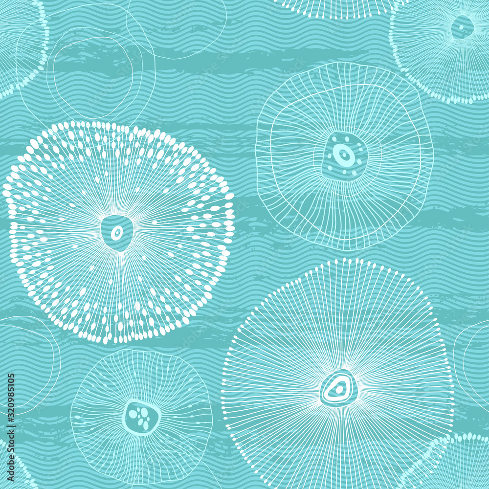 Sea. Abstract seamless pattern on the marine theme. Vector. Sea. Abstract seamless pattern on the marine theme. Vector.