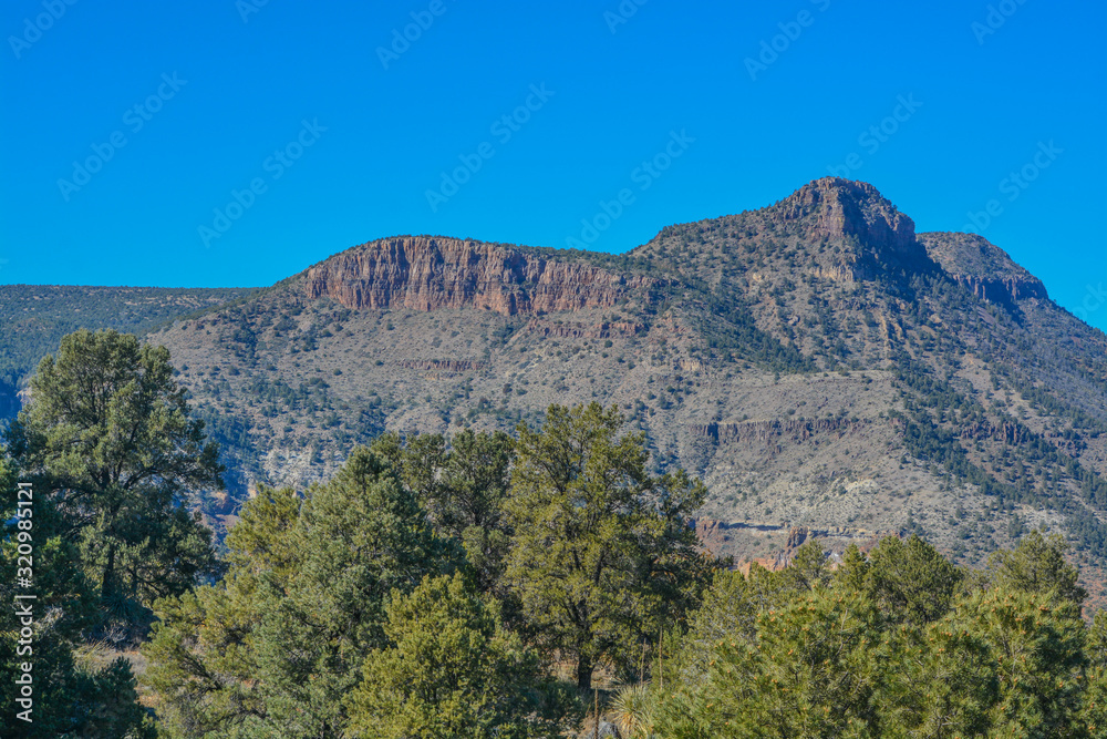 Scenic Beauty of Salt River Canyon in Gila County, Tonto National Forest, Arizona USA
