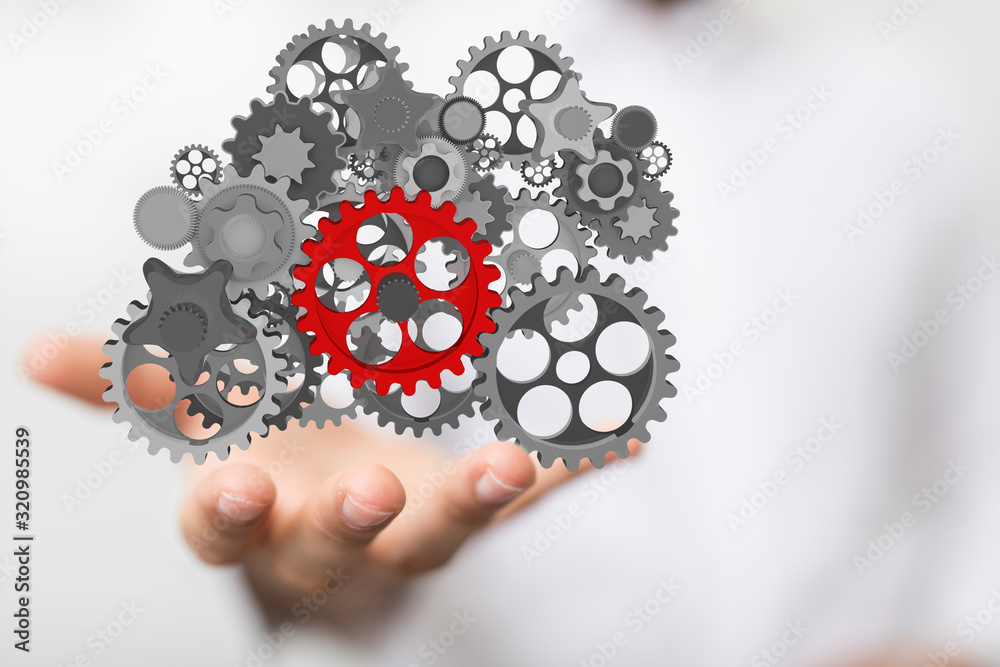 gear Technology setting concept background. gear Technology setting concept background.