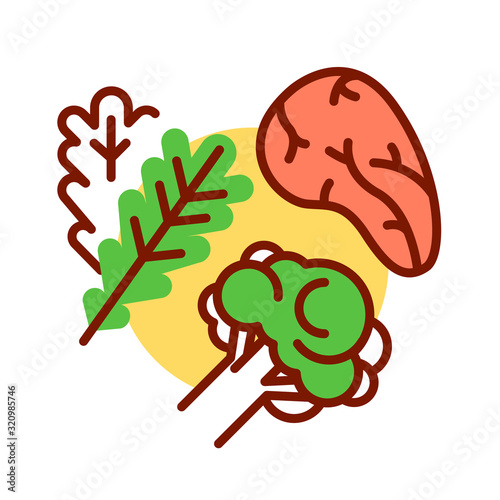 Low carbs color line icon. Limits carbohydrates such as those found in grains, starchy vegetables and fruit. Pictogram for web page, mobile app, promo. UI UX GUI design element. Editable stroke.