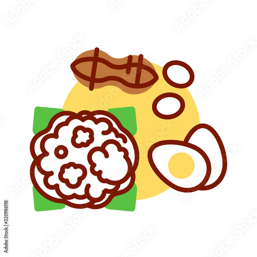Moderate protein color line icon. Intake improves total and regional body composition and insulin sensitivity in overweight adults. Pictogram for web page, mobile app, promo. Editable stroke.