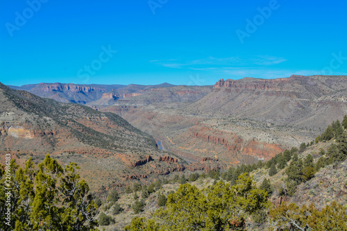 Scenic Beauty of Salt River Canyon in Gila County, Tonto National Forest, Arizona USA © Norm