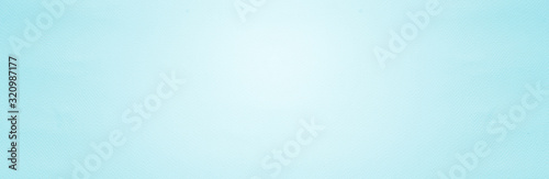 Smooth flat vintage paper bag pale texture in light blue color on table background. Organic soft turquoise plain back craft book concept for simplicity azure teal scrap backdrop, simple top surface