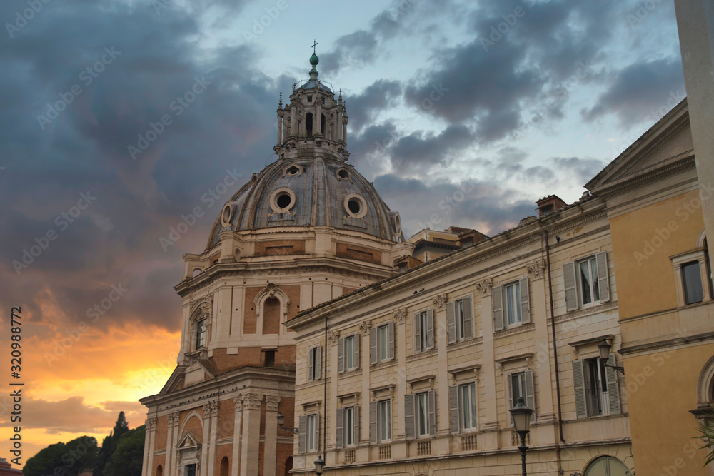 View of Venice Square in Rome.