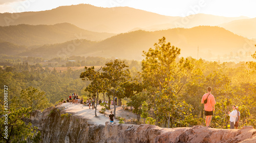 Sunset and mountain views, Pai Canyon, northern Thailand