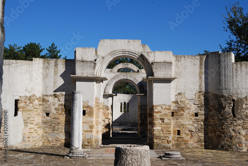 Ruins of The capital city of the Bulgarian Empire medieval stronghold Great Preslav.