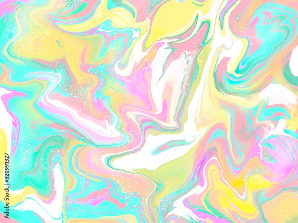 holographic colorful liquid marble background