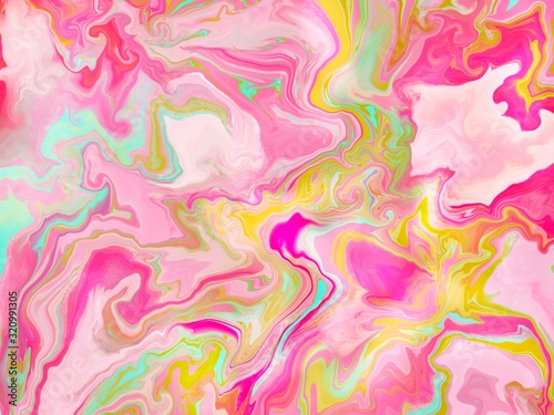 holographic colorful liquid marble background