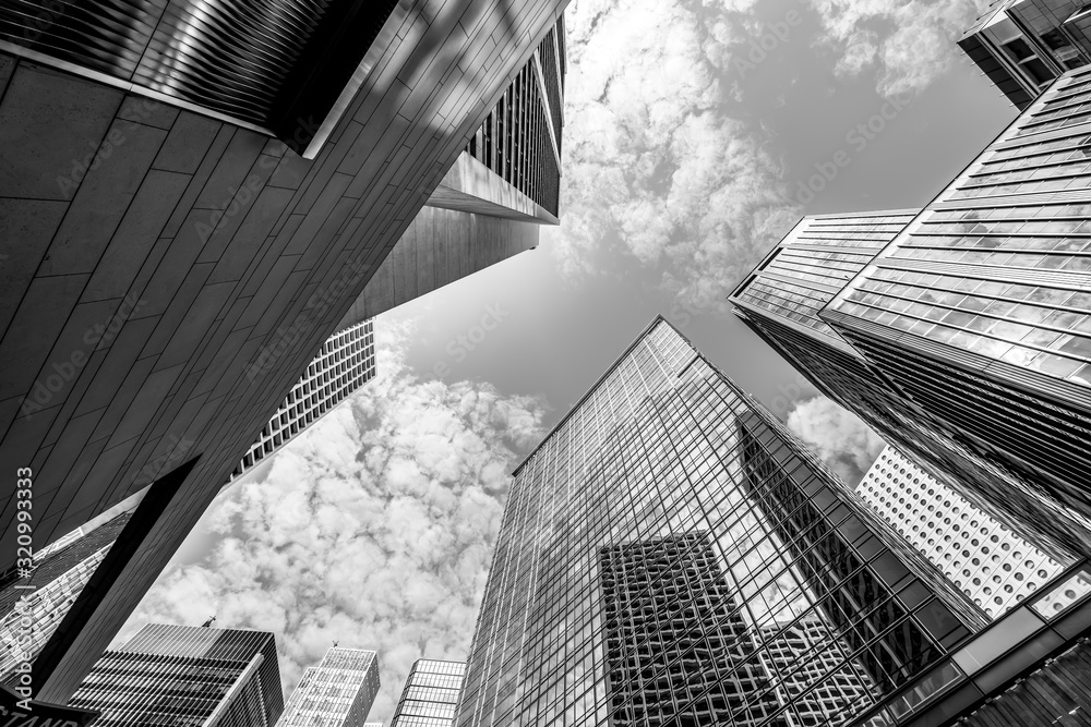 Fototapeta premium View of commercial building in Central Hong Kong..