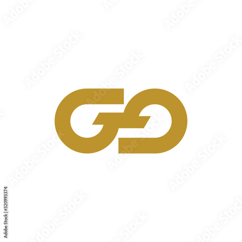 initial letter gg logo vector design