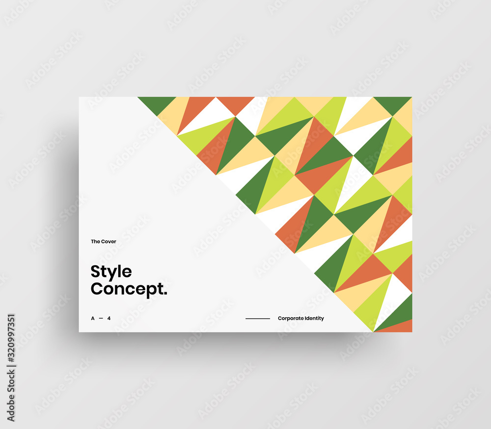 Creative business presentation vector A4 horizontal orientation front page mock up. Modern corporate report cover abstract geometric illustration design layout. Company identity brochure template. Creative business presentation vector A4 horizontal orientation front page mock up. Modern corporate report cover abstract geometric illustration design layout. Company identity brochure template.