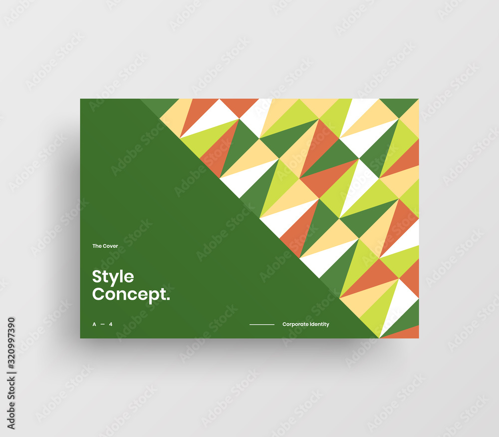 Creative business presentation vector A4 horizontal orientation front page mock up. Modern corporate report cover abstract geometric illustration design layout. Company identity brochure template. Creative business presentation vector A4 horizontal orientation front page mock up. Modern corporate report cover abstract geometric illustration design layout. Company identity brochure template.