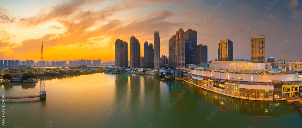 Obraz premium Night view of Quanzhou City, Fujian Province, China