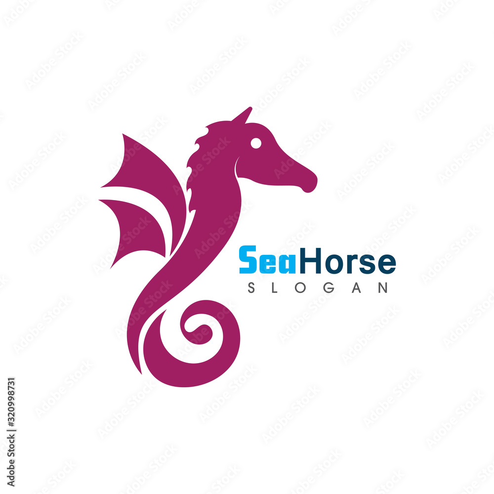 Sea Horse icon logo and symbol creative vector illustration Sea Horse icon logo and symbol creative vector illustration
