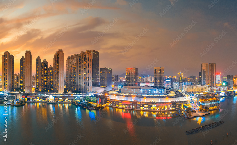 Obraz premium Night view of Quanzhou City, Fujian Province, China