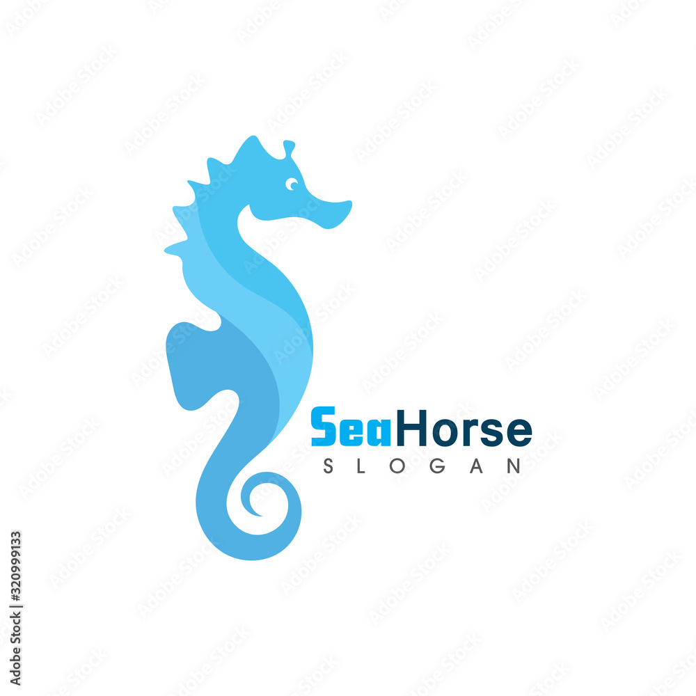 Obraz premium Sea Horse icon logo and symbol creative vector illustration