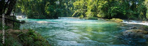 Blue River Agua Azul in Mexico