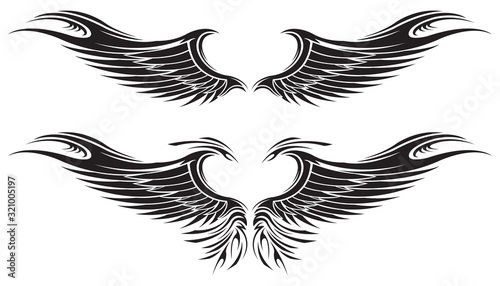 Winged crest