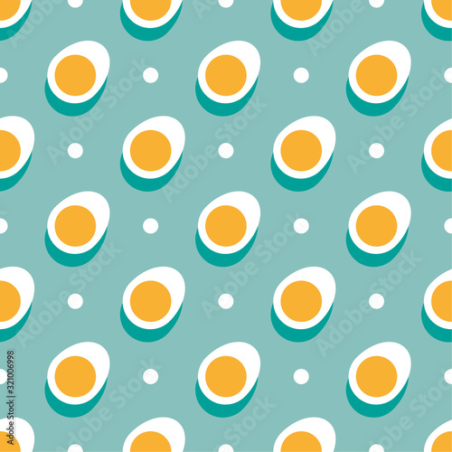 Decorative pattern for the background, tile and textiles. It is assembled from modular parts. Vector. Seamless.