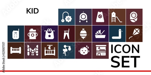 kid icon set