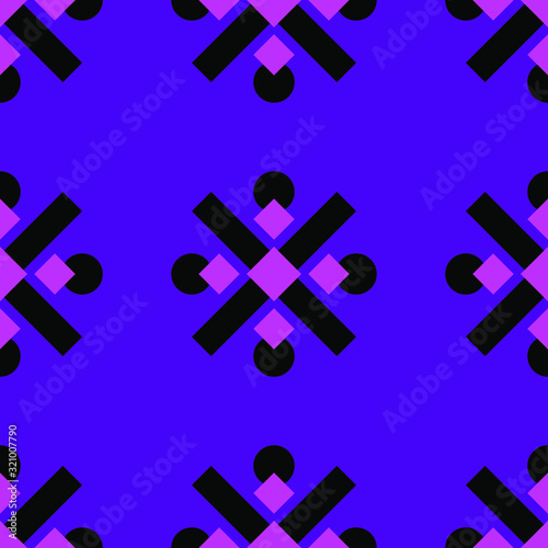 seamless set with black crossing lines