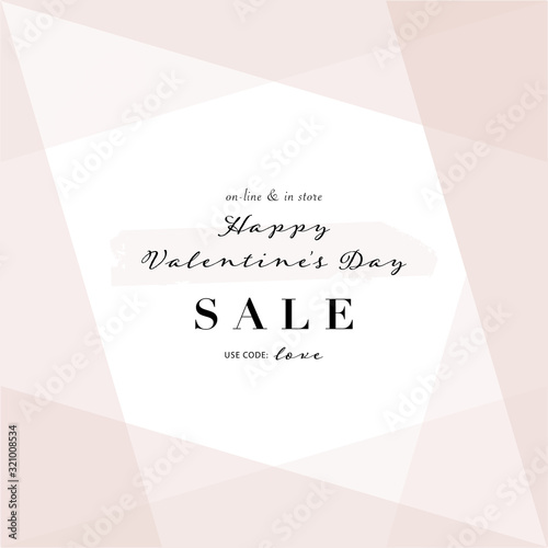 chic valentine's day banner template for social media or stationery design