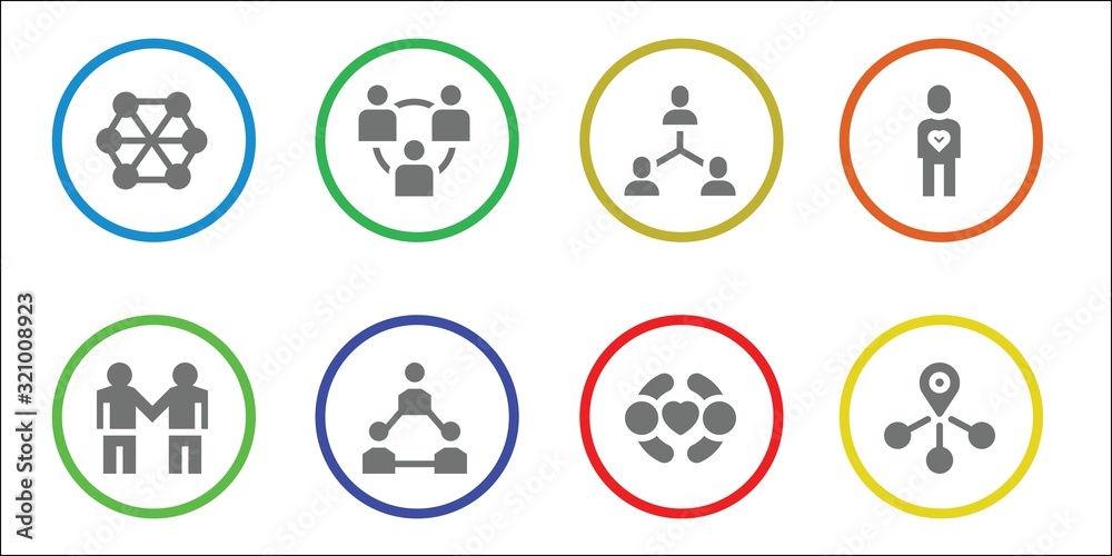 Modern Simple Set of friendship Vector filled Icons Modern Simple Set of friendship Vector filled Icons
