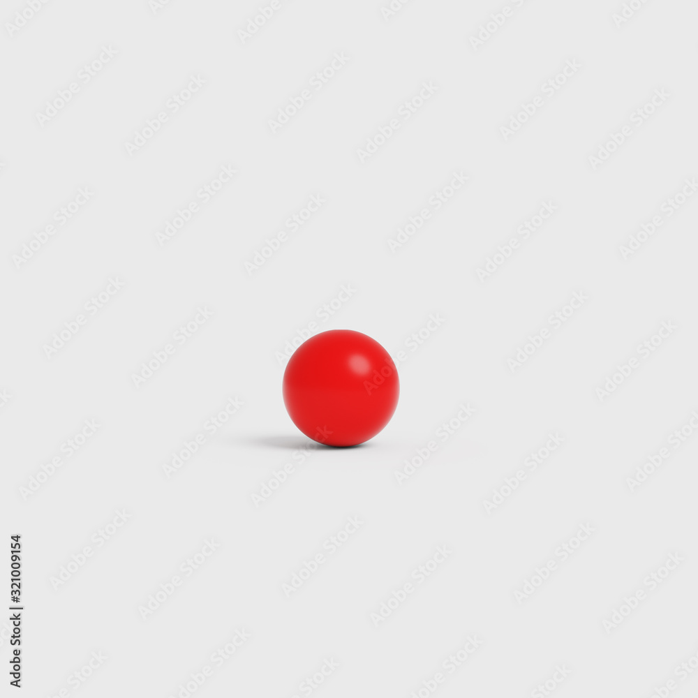 3d rendered red sphere on white background 3d rendered red sphere on white background