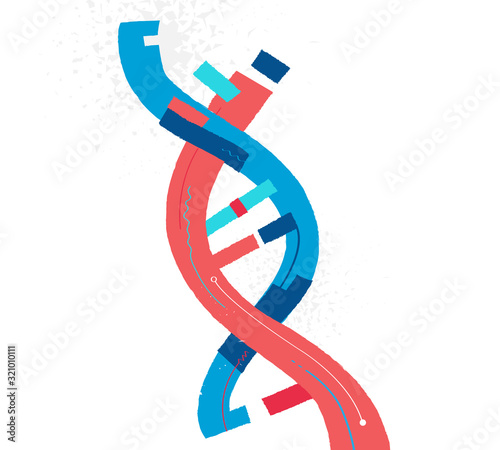 Elica del DNA - illustrazione vettoriale