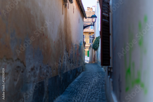 Narrow Passage in Sibiu, Romania