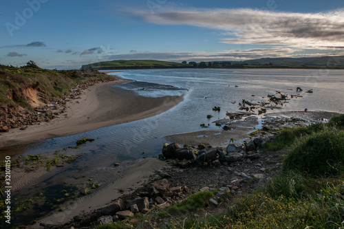 Sunset at beach and coast