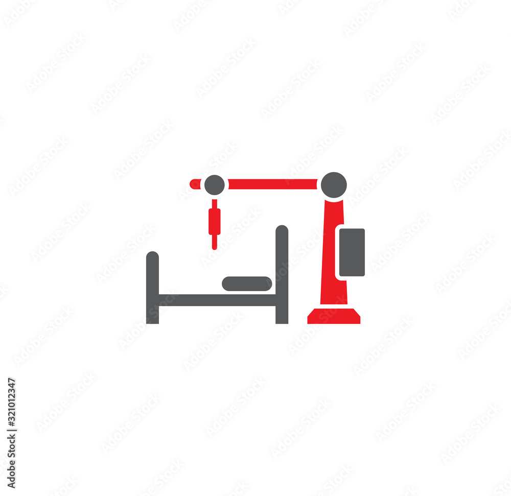 Robotic surgery related icon on background for graphic and web design. Creative illustration concept symbol for web or mobile app Robotic surgery related icon on background for graphic and web design. Creative illustration concept symbol for web or mobile app