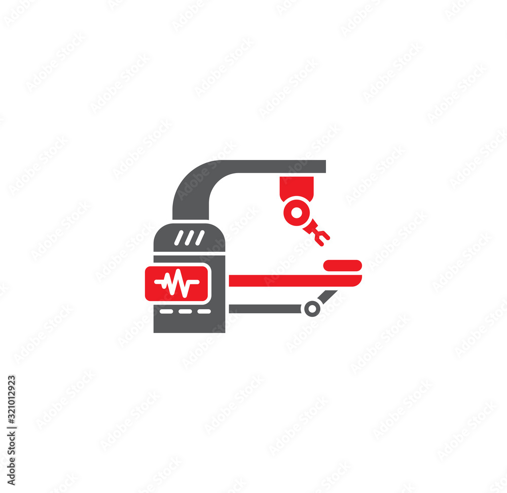 Robotic surgery related icon on background for graphic and web design. Creative illustration concept symbol for web or mobile app Robotic surgery related icon on background for graphic and web design. Creative illustration concept symbol for web or mobile app