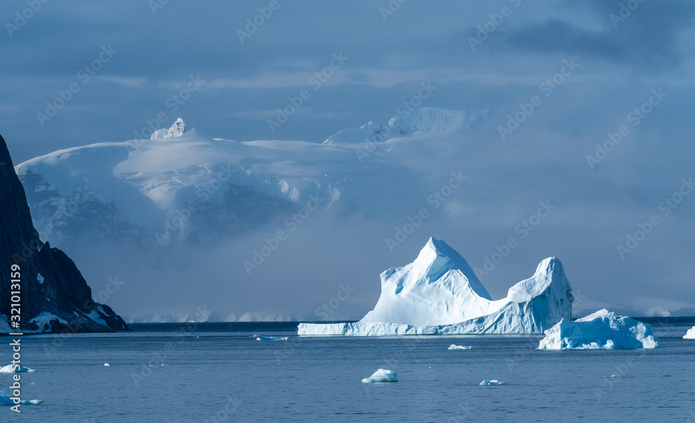 Stunning icy landscapes, Chiriguano Bay, Danko Island, Antarctic Peninsula, Antarctica