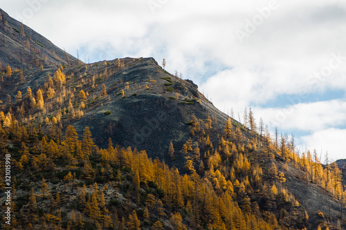 The autumn of Kolyma... The Far East of Russia.  The city of Magadan. photo