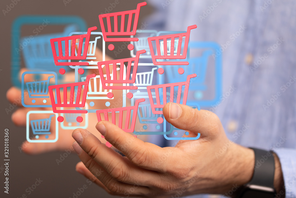 Add To Cart Internet Web Store Buy Online E-Commerce concept. Add To Cart Internet Web Store Buy Online E-Commerce concept.
