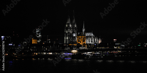 Cologne city at night