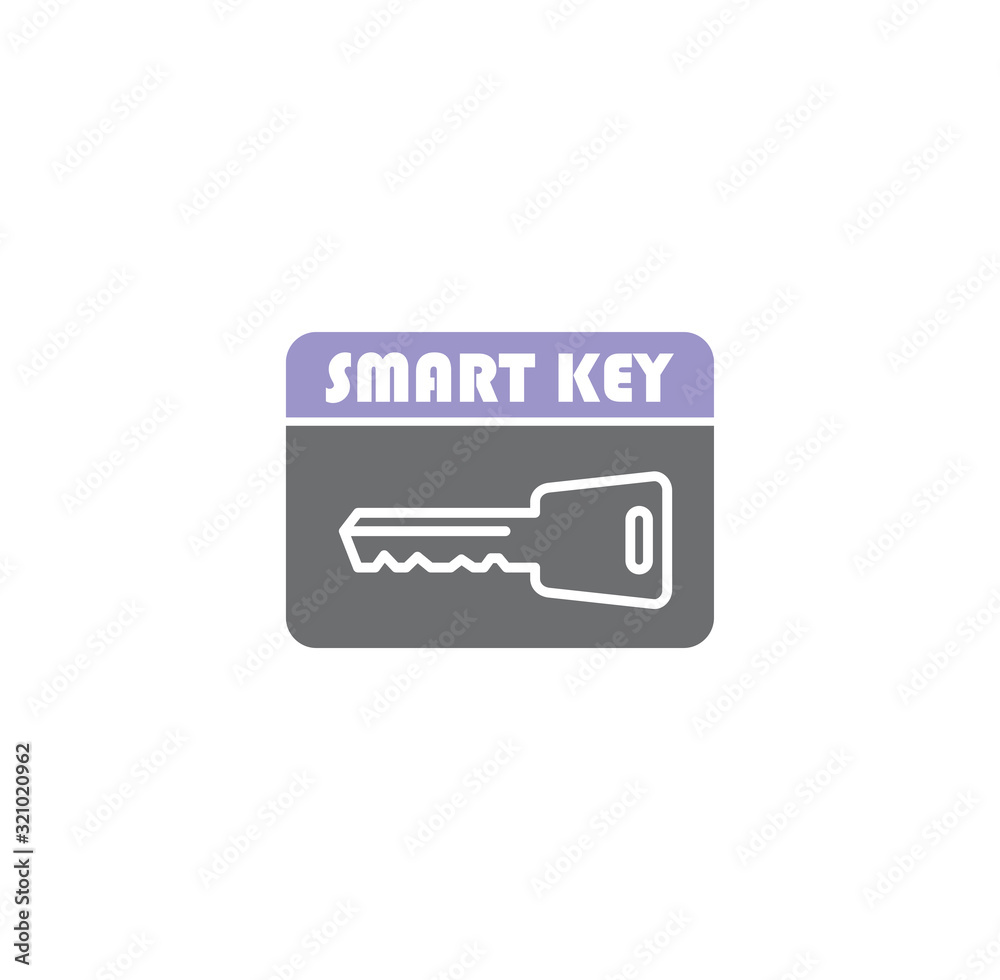 Smart key related icon on background for graphic and web design. Creative illustration concept symbol for web or mobile app Smart key related icon on background for graphic and web design. Creative illustration concept symbol for web or mobile app