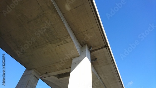 a concrete elevated train road