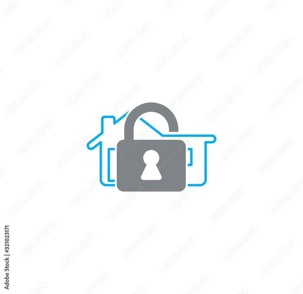 Smart security related icon on background for graphic and web design. Creative illustration concept symbol for web or mobile app