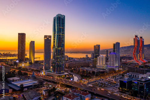 Amazing view of Izmir skyline - Turkey.